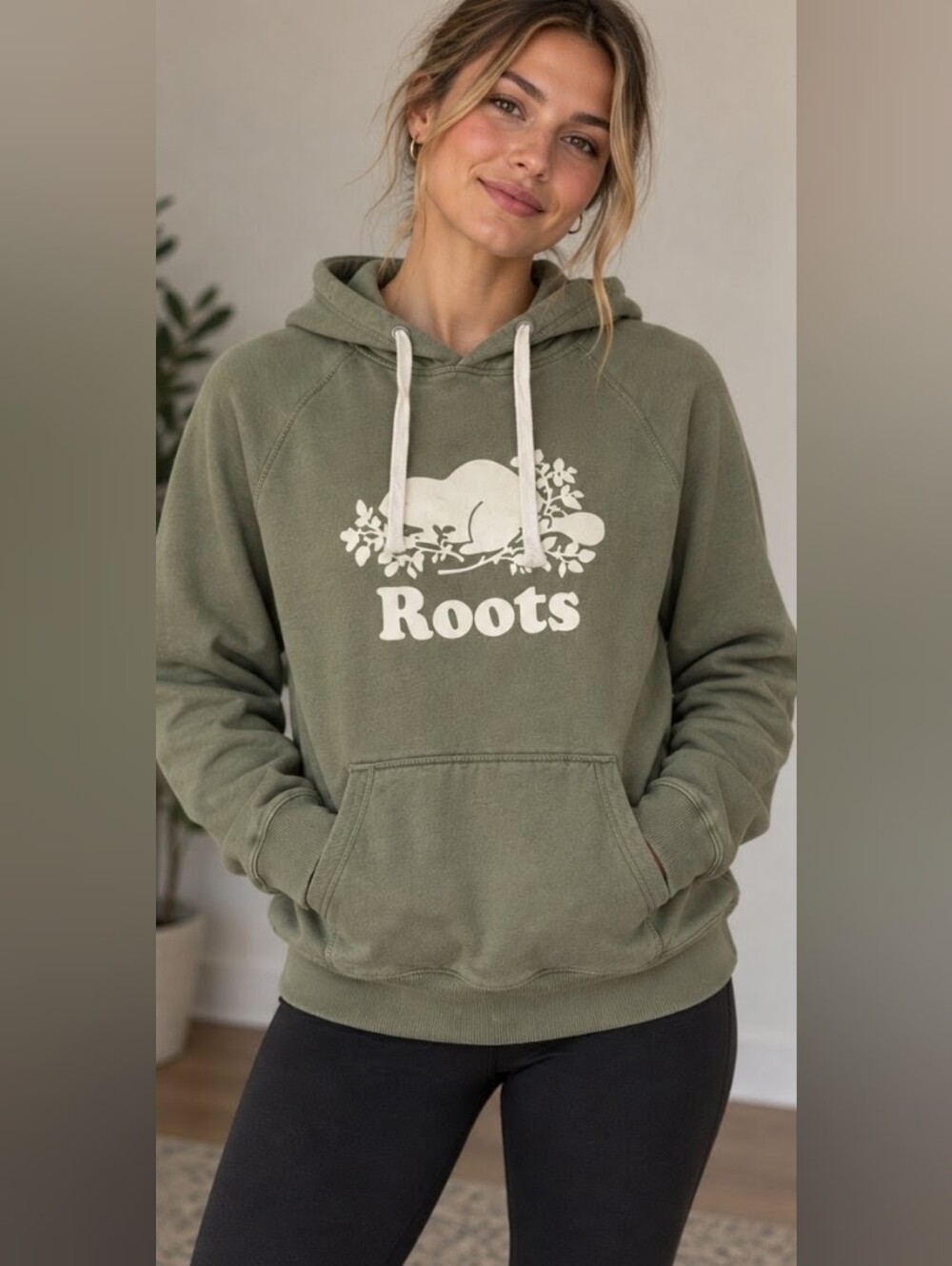 Roots Women's Olive Hoodie